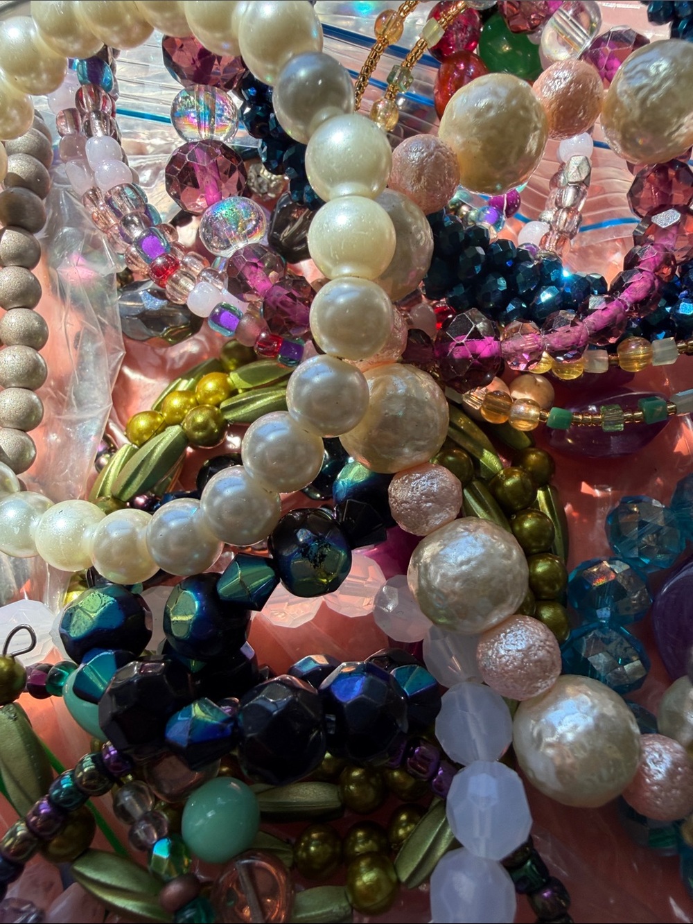 Multi-Color Beaded Women's Bracelet Bundle Set